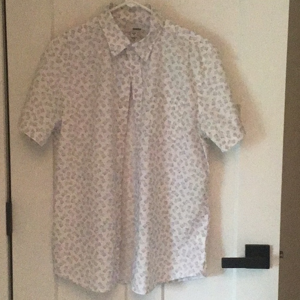 Sonoma White Casual Button Down Shirt